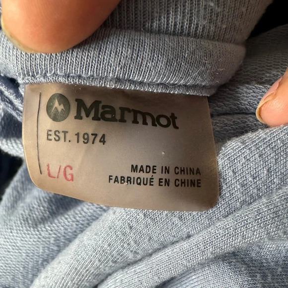 Marmot La Linea Pullover Hoodie in Light Blue - Picture 5 of 5